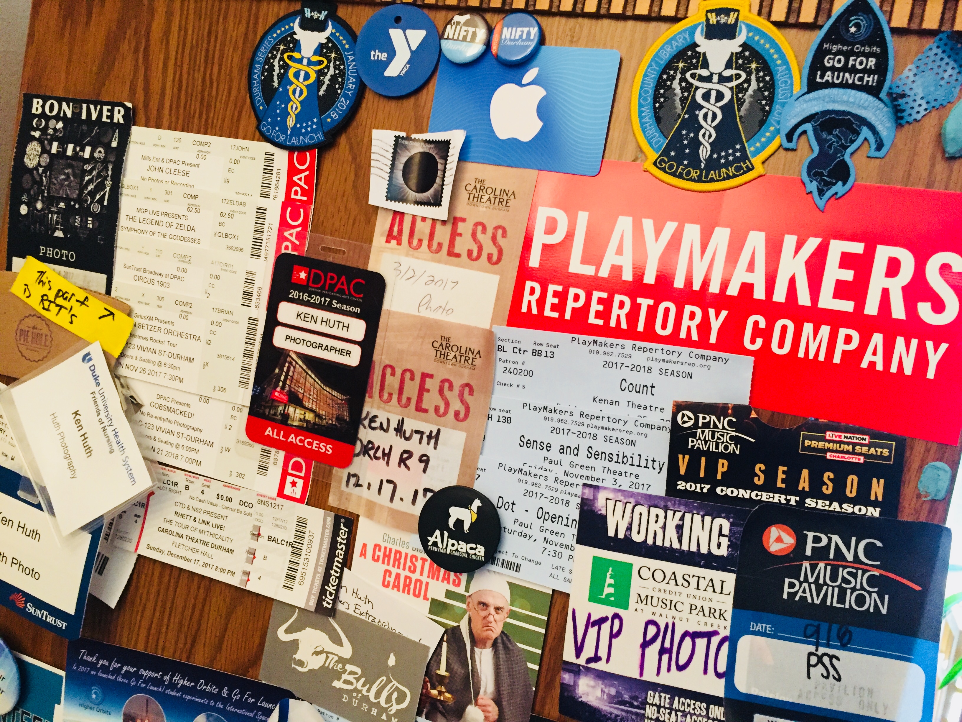 Image of PlayMakers bumper sticker and other memorabilia 