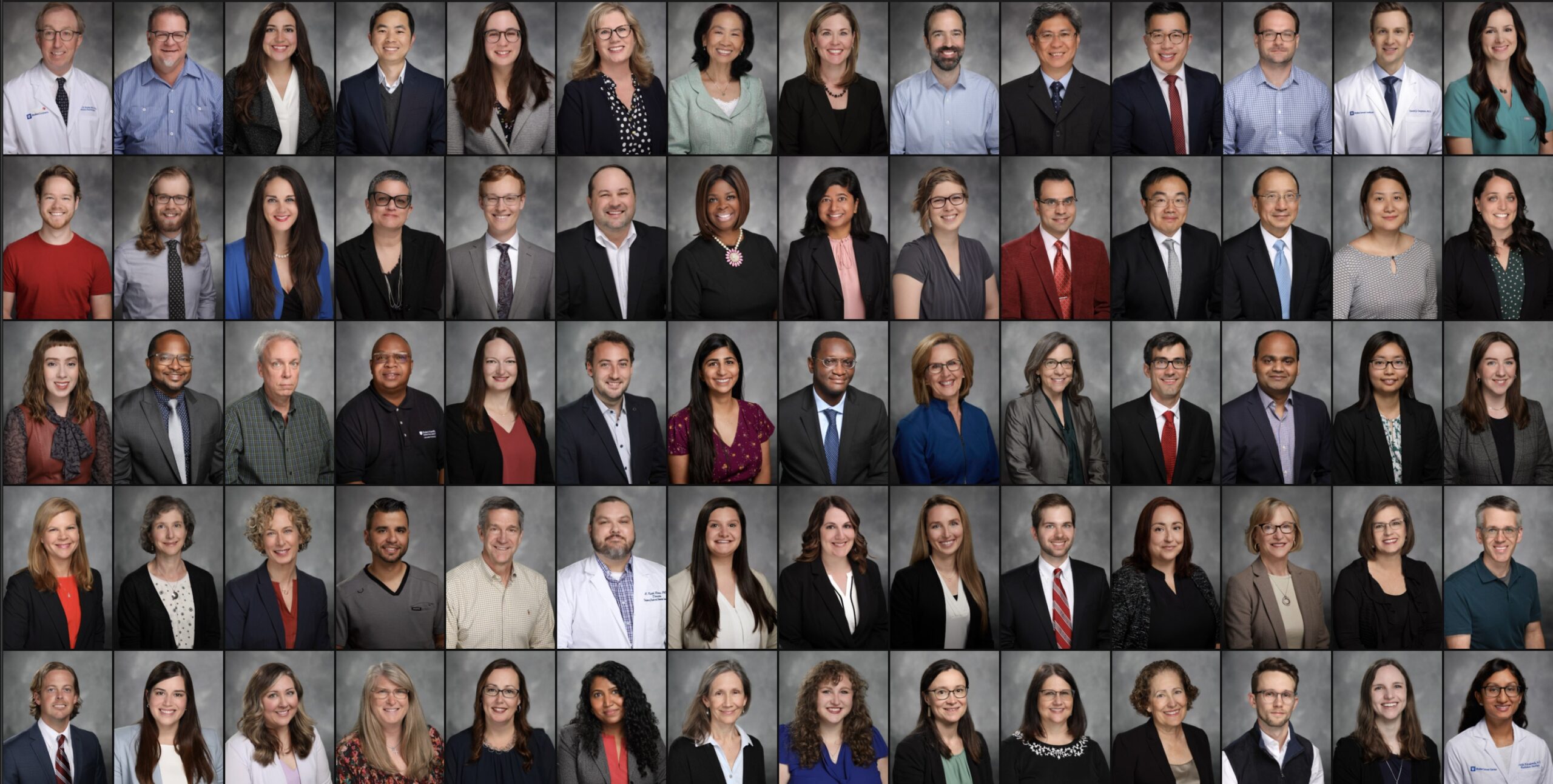 very large collage of business portraits