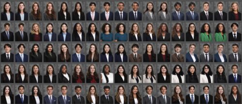 grid of professional looking medical students at Duke University